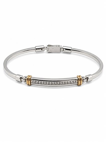 Armband Zancan Herr in Gold Diamante EB396BR - EB396BR